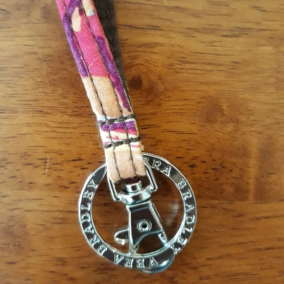 Vera Bradley Brown Floral Pattern Cotton Lanyard + VB Mini Pocketbooks - Picture 10 of 13